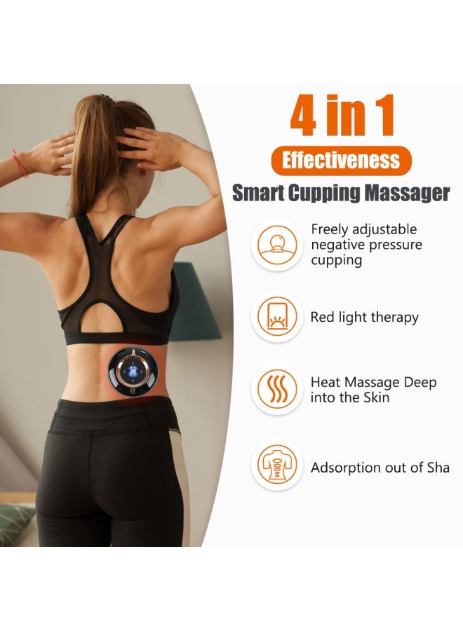 Smart Cupping Therapy Massager Set, 4 in 1 Cupping Kit for Massage Therapy, Portable Electric Cupper for Targeted Pain Relief, Knots, Aches, Muscle Soreness, Circulation & Tighter Skin - Image 4