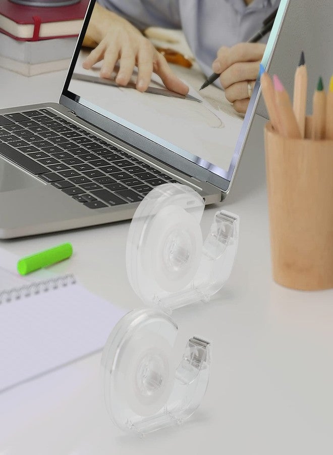 JEFURE 24 Pcs Transparent Tape with Dispenser, 0.7 in x 1000 in Clear Tapes and Refillable Dispensers, Office Tape Rolls with Dispenser Bulk for Craft Jobs, Gift Wrapping, Repairing, Home and School - Image 5