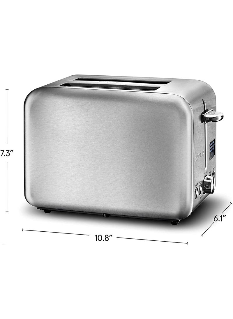 Gourmia Gourmia Digital Toaster with 5 Toast Functions Including Waffle English Muffin and Pastry 7 Shade Settings Rapid Reheat Mode and Extra Wide Slots  Stainless Steel GDT2445 Brushed Stainless  - Image 5
