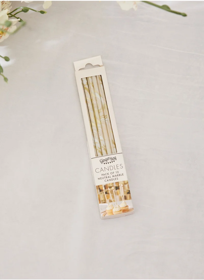 Ginger Ray Candles - Neutral Marble