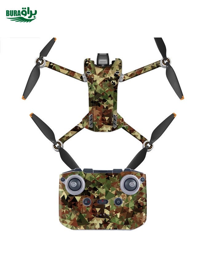 BURAQ - Full Surround Style Waterproof  Sticker For DJI Mini 3 Pro RC-N1 Ordinary Version(Mn3-06) - Image 1