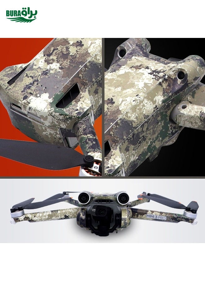 BURAQ - Full Surround Style Waterproof  Sticker For DJI Mini 3 Pro RC-N1 Ordinary Version(Mn3-06) - Image 1