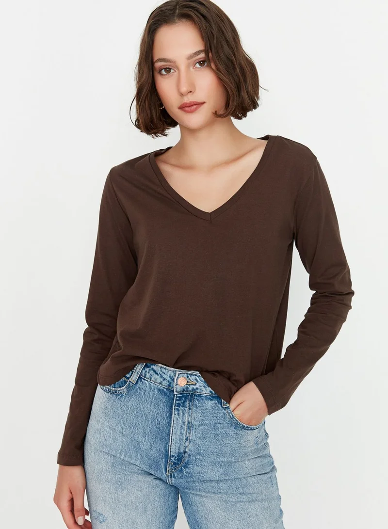 trendyol 2 Pack V-Neck T-Shirt