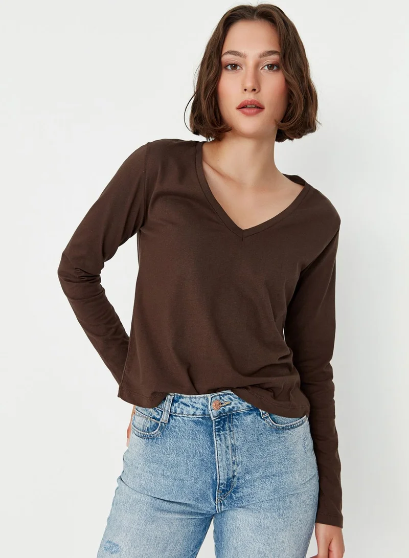 trendyol 2 Pack V-Neck T-Shirt