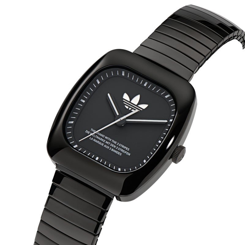 Adidas UW RETRO WAVE ONE BLK CS BLK DL 37MM QTZ BLK BRCT SS24 - Image 2