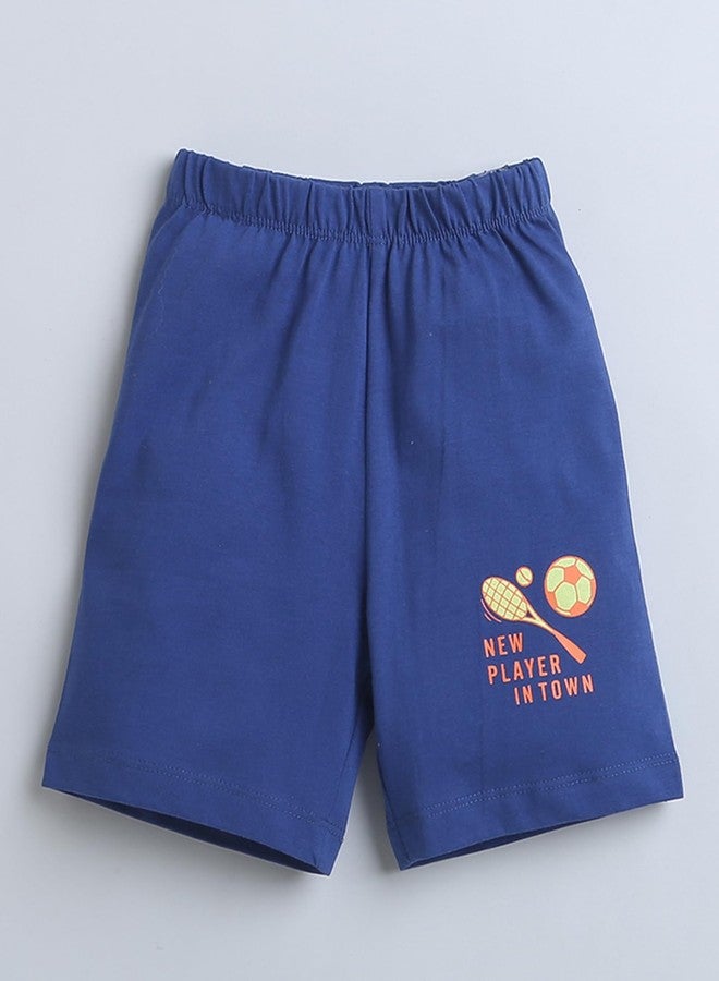 BUMZEE Green & Royal Blue Boys Sleeveless T-Shirt & Short Set Age - 12-18 Months (Peb9121D-grn.rbl) - Image 4