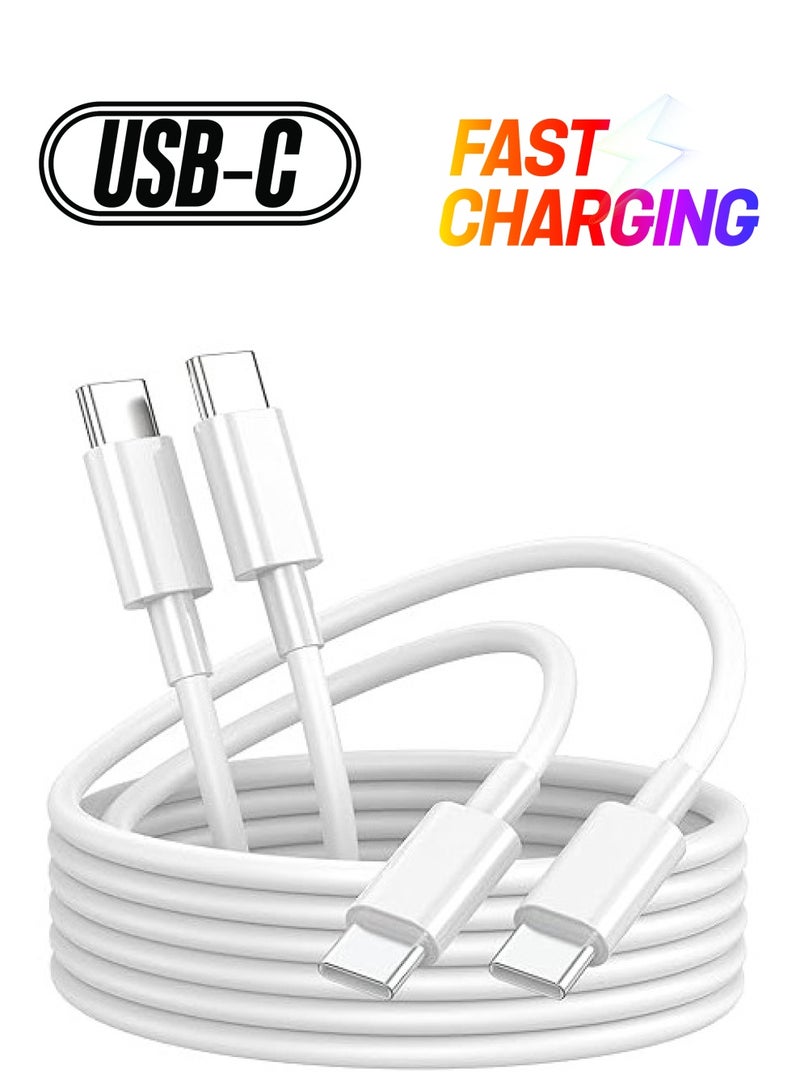 كابل Type-C إلى  Type-C ، مصمم للشحن السريع ونقل البيانات، متوافق مع معظم أجهزة Type-C.(1 متر) - Image 1