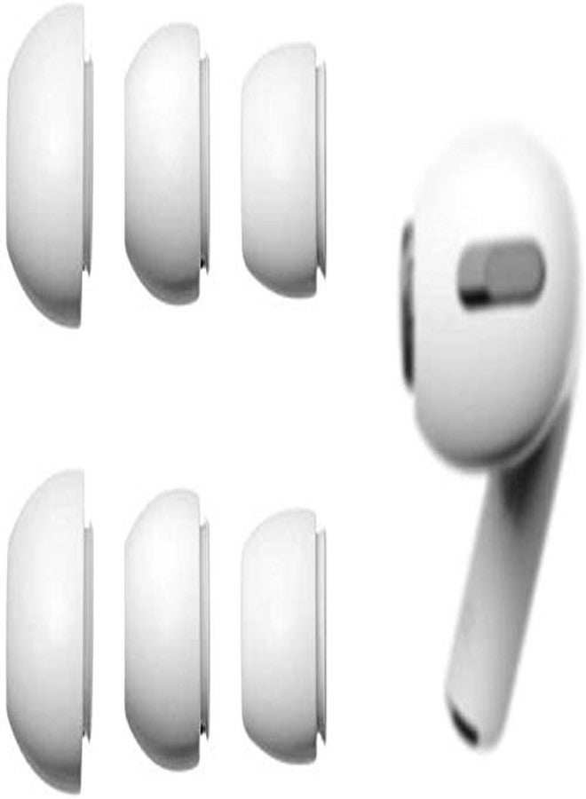 ALXCD Ear Hooks Kit Replacement for Air Pods Pro, 2 Pairs Over-Ear Soft Ear Hooks & 2 Pairs Anti Slip Silicone Eartips & 3 Pairs S/M/L In-Ear Eartips, Fit Air Pods Pro 1+1+2S+3 White - Image 3