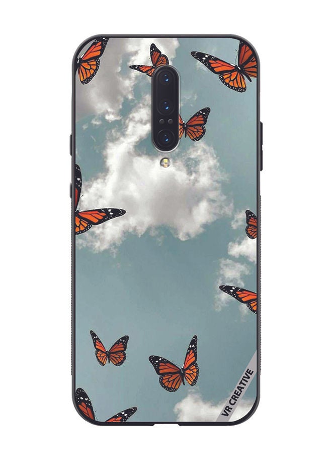 VR CREATIVE Protective Case Cover For OnePlus 7 Pro Butterfly Design Multicolour - Image 1
