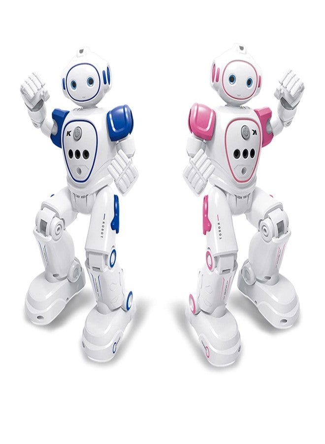 WEECOC RC Robot Toys Gesture Sensing Smart Robot Toy for Kids Can Singing Dancing Speaking Christmas Birthday (Blue) - Image 2