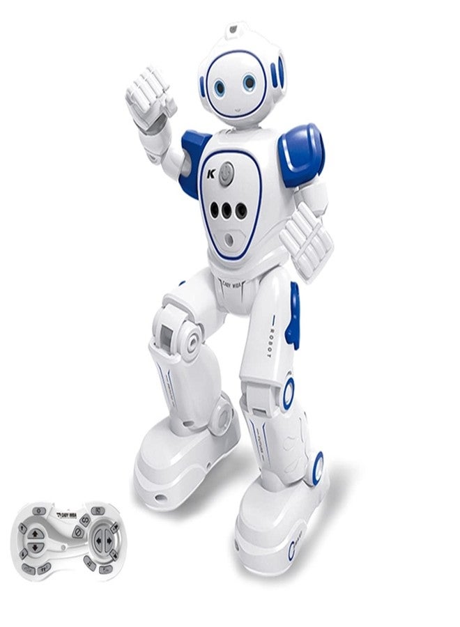 WEECOC RC Robot Toys Gesture Sensing Smart Robot Toy for Kids Can Singing Dancing Speaking Christmas Birthday (Blue) - Image 1