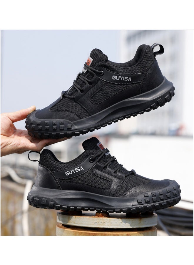 GUYISA Men's Fashion Steel Toe Work Shoes - Breathable Safety Sneakers, Summer Lightweight Security Boots, Designer Protective Footwear - Image 2