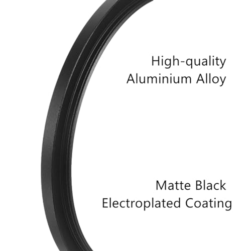 Besvalo Filter Ring Adapter Set 18 Pieces, Camera Lens Filter Stepping Rings Kit, Lightweight and Durable Aluminum, 9 Pcs Step Up Rings Set and 9 Pcs Step Down Rings Set, Black - Image 3