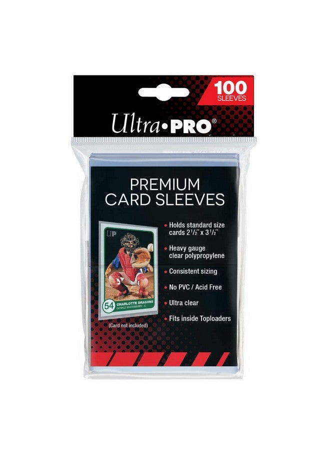 Ultra Pro Premium Clear 100Ct. Card Sleeves To Protect Sports Cards Baseball / Football Cards And Collectible Cards Standard Size - Image 2