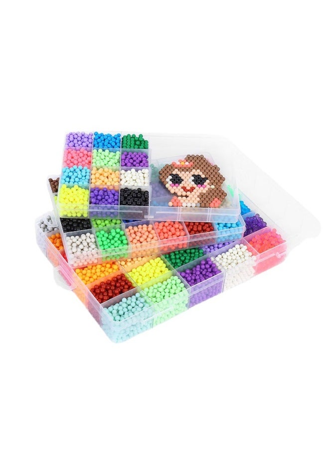 Water Mist Beads Handmade DIY Toys Mixed Color Early Education Puzzle Bean Template Creative Spray Magic Beads Wholesale-Color:Water Mist Bead  - Image 5