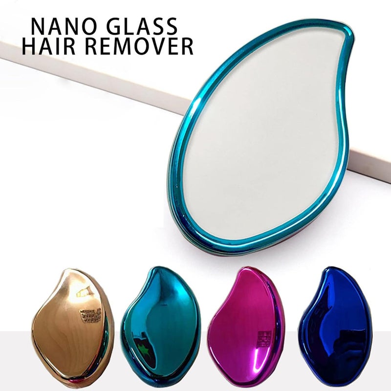 woobles 2022 New Bleame Crystal Hair Eraser Stone, Painless Exfoliation Hair Removal Tool, for Arms Legs Back, Crystal Hair Eraser & Skin Exfoliator Tool, Apply to Any Part of The Body (Dark Blue) Dark Blue - Image 4