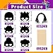 AUGSUN 30PCS CraftsColorful Rainbow Scratch Mask DIY Magic Scratch Off Cards Activity Project Purim - Image 4