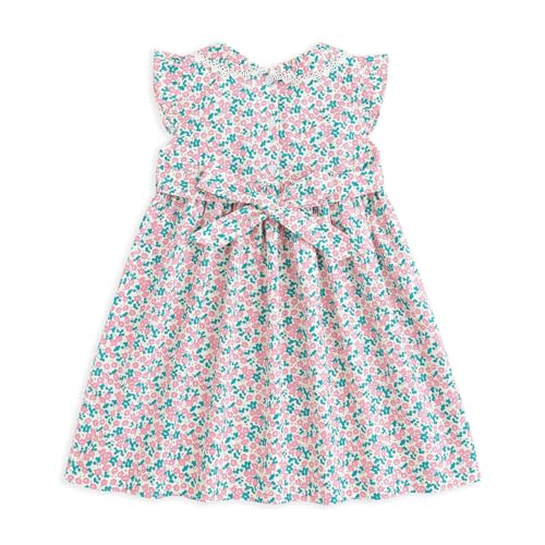 Simplee kids Baby Pink Dress Toddler Ruffled Dress Little Toddler Girls Casual Dress Playwear Sundress for Spring Summer 3T - Image 2