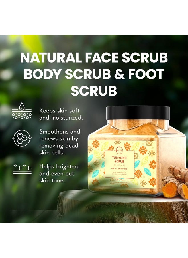 O Naturals O Naturals Turmeric Body Scrub - Exfoliating Body Scrub for Smooth and Hydrated Skin with Natural Turmeric and Salt, Gentle Face Scrub and Body Scrub Exfoliator, 8.82 oz  - Image 2