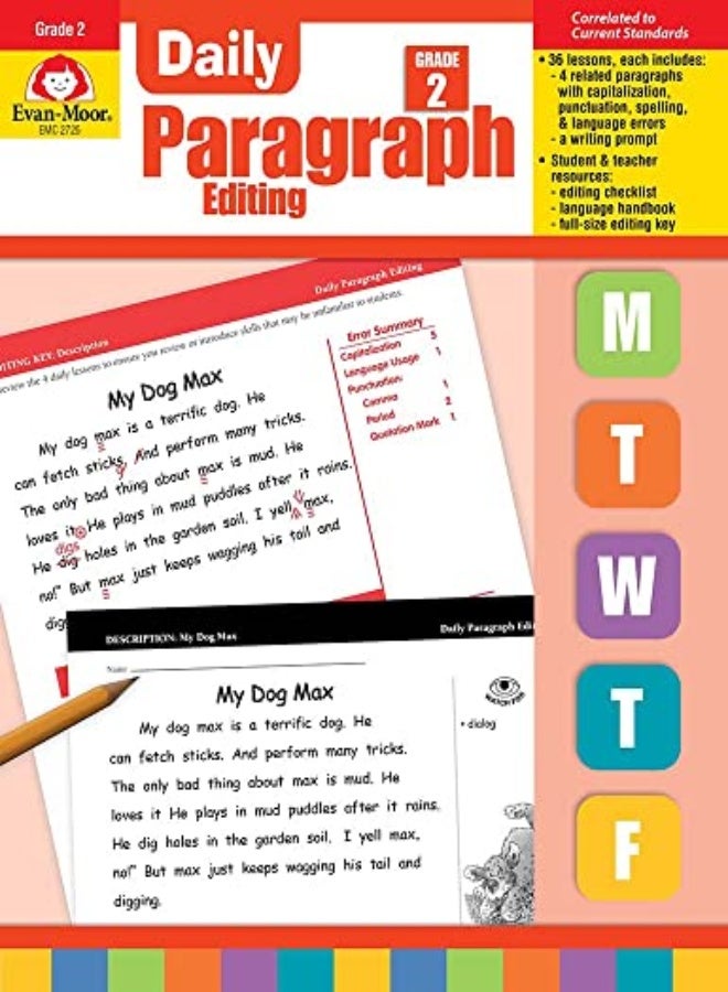 Daily Paragraph Editing Grade 2 by Evan-Moor Educational Publishers Paperback