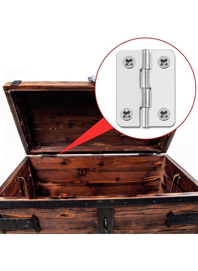 ZAQW Libertyyouxiangongsi Liberty.20Pcs Stainless Steel Folding Hinge 1 inch Cabinet Box Hinge is allocated with 80 Stainless Steel Screws - Image 5