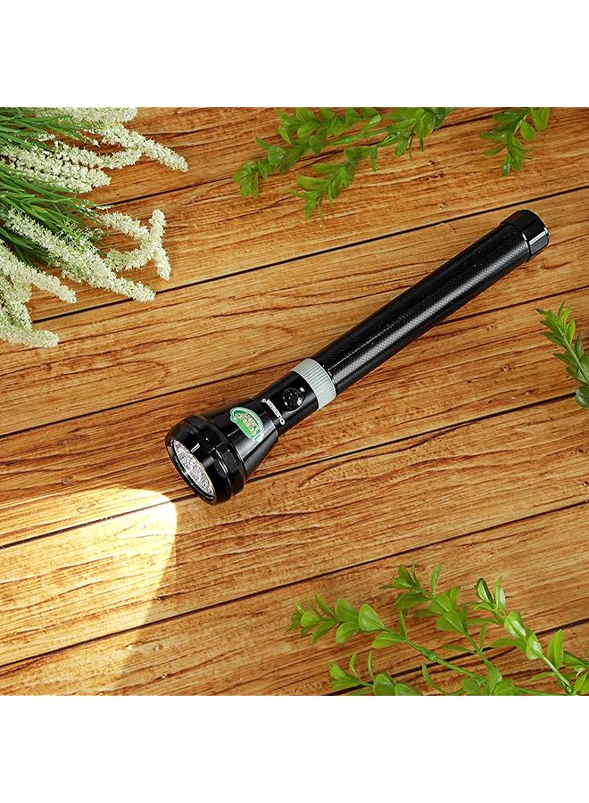 Olsenmark OMFL2616 Rechargeable LED Flashlight 2 Pieces Super Bright Torch Light Built in 1900mAh Battery 1500 Distance Range Powerful Torch for Camping Hiking Trekking Outdoor. - Image 5