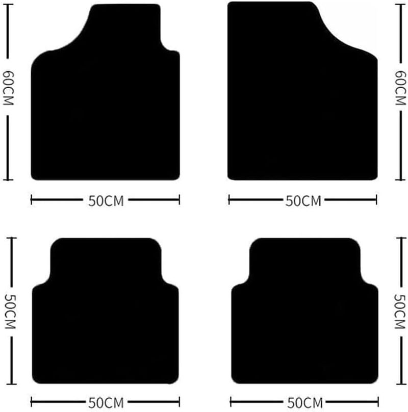 Car Floor Mats for Nissan NX 1991–1993 Custom Fit All-Weather Protection, Odorless Waterproof Heavy Duty Automotive Liners for Interior - Image 2