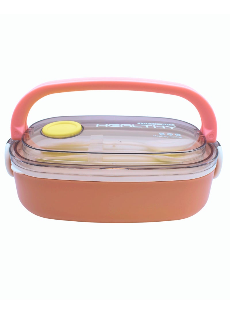 Twisoo Stainless Steel Lunch Box for Adults & Kids Insulated Bento Lunch Box for Men with Fork & Spoon, Leakproof, BPA-Free, Dishwasher Safe, Microwave Safe 750ml (Pink) - Image 4