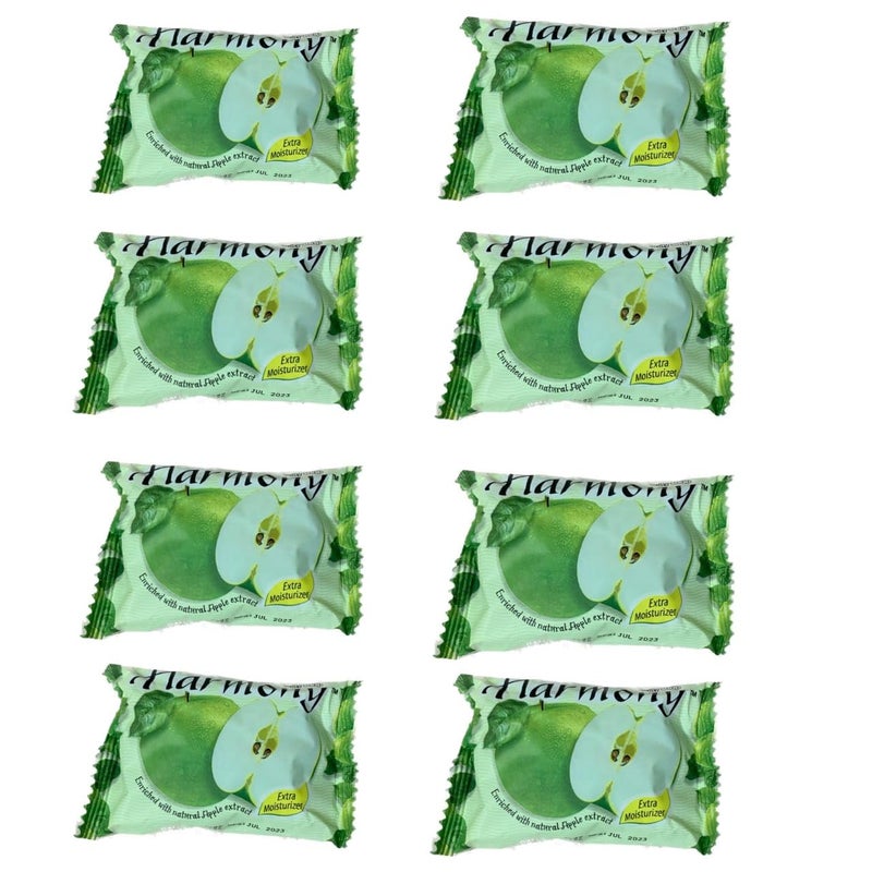 HARMONY SOAP MADE IN INDONESIAGREEN APPLE FLAVOUR PACK OF 8 PIECES  - Image 1