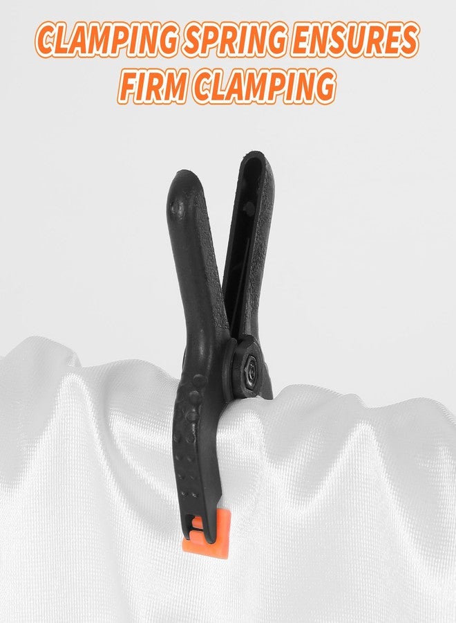 Ymapinc 12pcs Black Plastic Spring Clamps, Anti-Slip Clips for Balloon Arch Clips for Backdrop, Heavy Duty Plastic Clamp for Backdrop Curtain and Photo Prop - Image 5