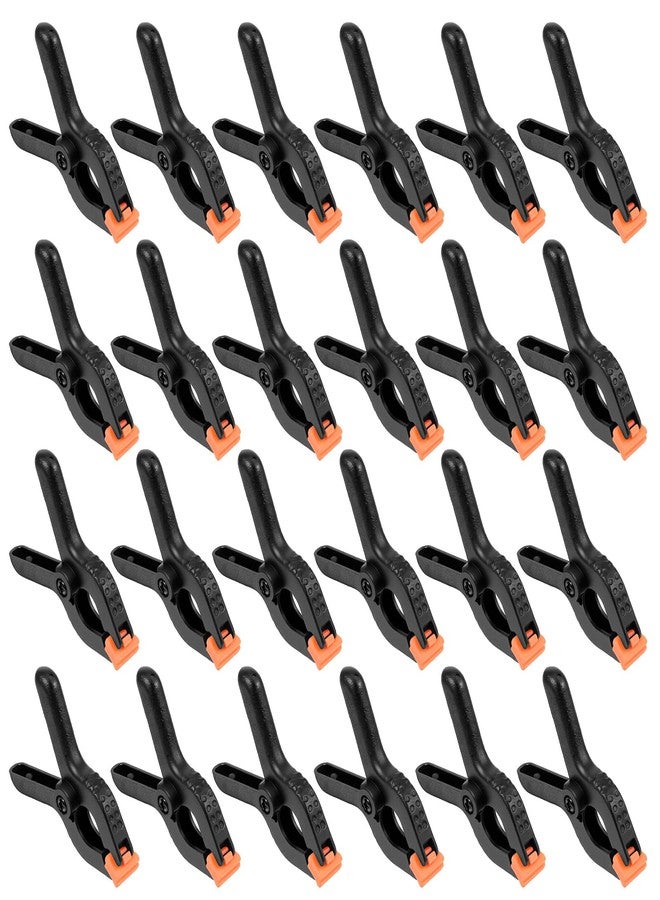 Ymapinc 12pcs Black Plastic Spring Clamps, Anti-Slip Clips for Balloon Arch Clips for Backdrop, Heavy Duty Plastic Clamp for Backdrop Curtain and Photo Prop - Image 1