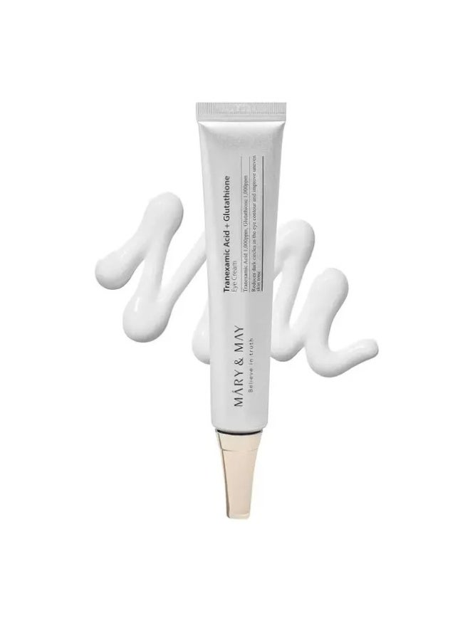 MARY & MAY Tranexamic Acid + Glutathione Eye Cream (12ml) - Image 1