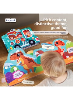 Generic YL1022-71 Newborn Baby Story Cloth Book Early Education Toy Baby Can Bite And Tear Baby Enlightenment Book 0-color:1022-71 Animal Story Cloth Book  - Image 3