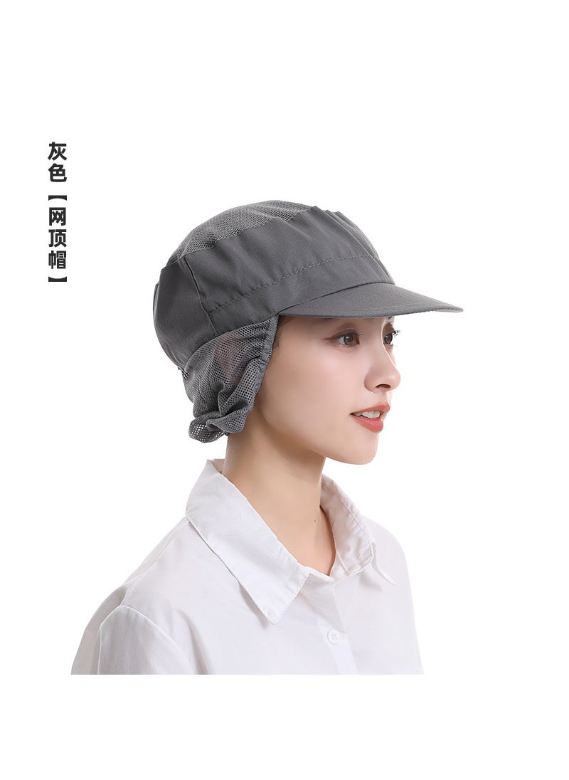 Generic - Food Safety Hair Nets for Catering Grey (net top cap) - Image 1