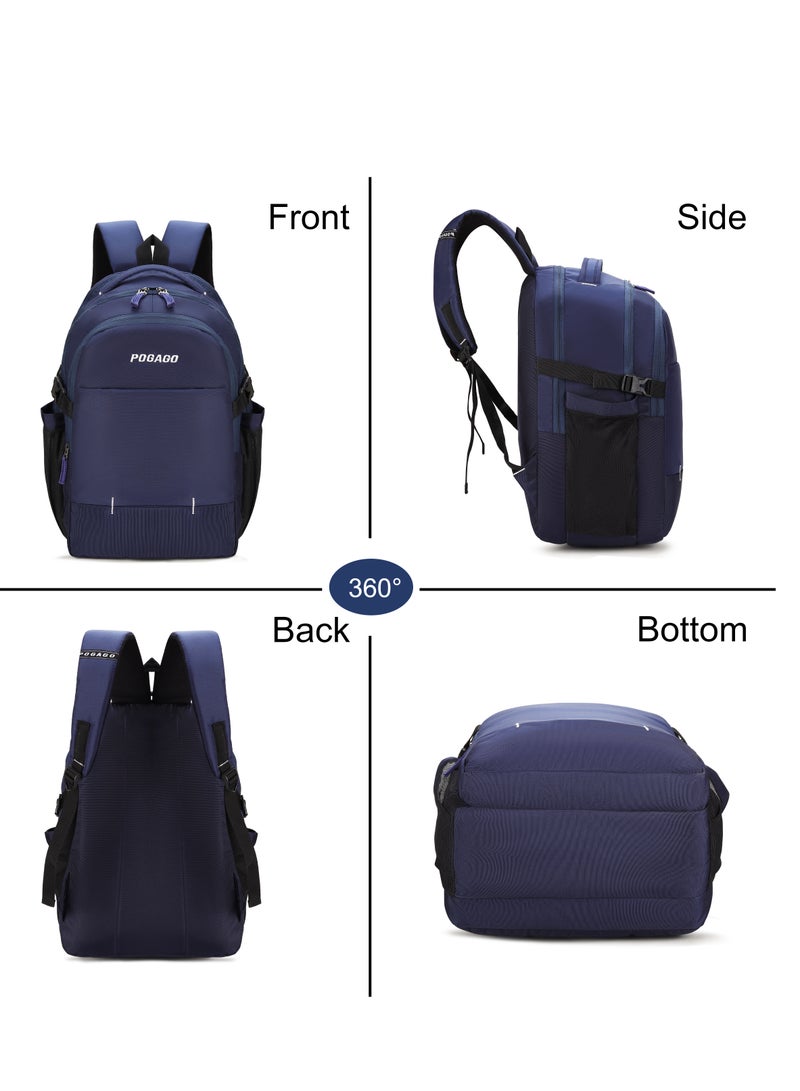 Pogago Travel Backpack, Water Resistant, 15.6" Laptop, Multiple Pockets Laptop, Travel Backpack, Business Backpacks for Women Men Work College Gift,Casual Daypack - Image 5