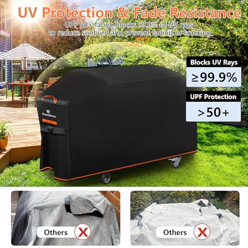 GuardKove Griddle Cover for Blackstone 36" Griddle with Hood 5482, Upgraded 1000D Heavy Duty Waterproof Flat Top Grill Cover, Tear &Fade Resistant with Buckle &Air Vent, for Blackstone and More 4-Burner Griddle - Image 5