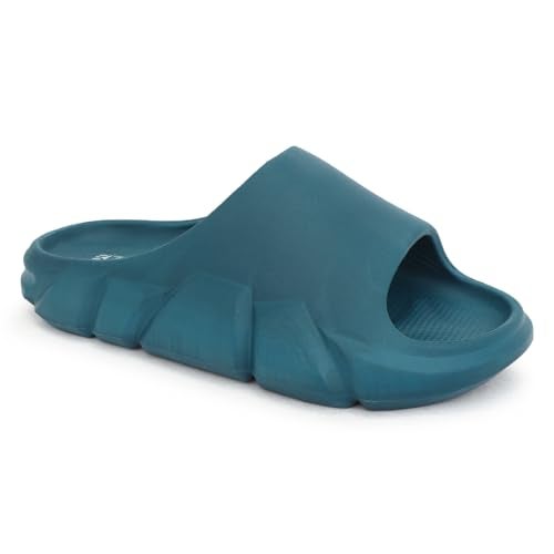 Hygear Men's GE-1022 Teal Blue Comfortable & Stylish Slip-On Slider UK/India-7 - Image 1