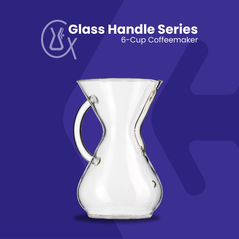 Chemex Bundle - 6-Cup Glass Handle Series - 100 ct Square Filters - Exclusive Packaging - Image 2