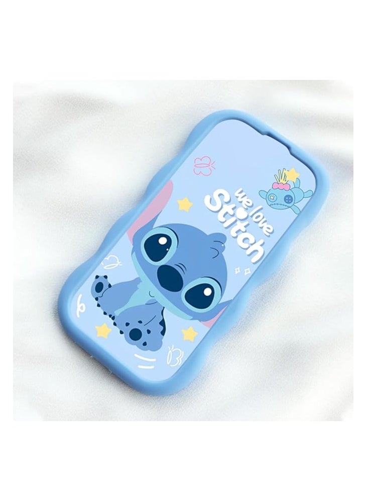 STITCH - STITCH iPhone 13 Pro Max Case,Stitch 3D Cute Cartoon Women Girls Kids Soft Silicone Protective Phone Cover Case for iPhone 13 Pro Max 6.7 inch Blue - Image 1