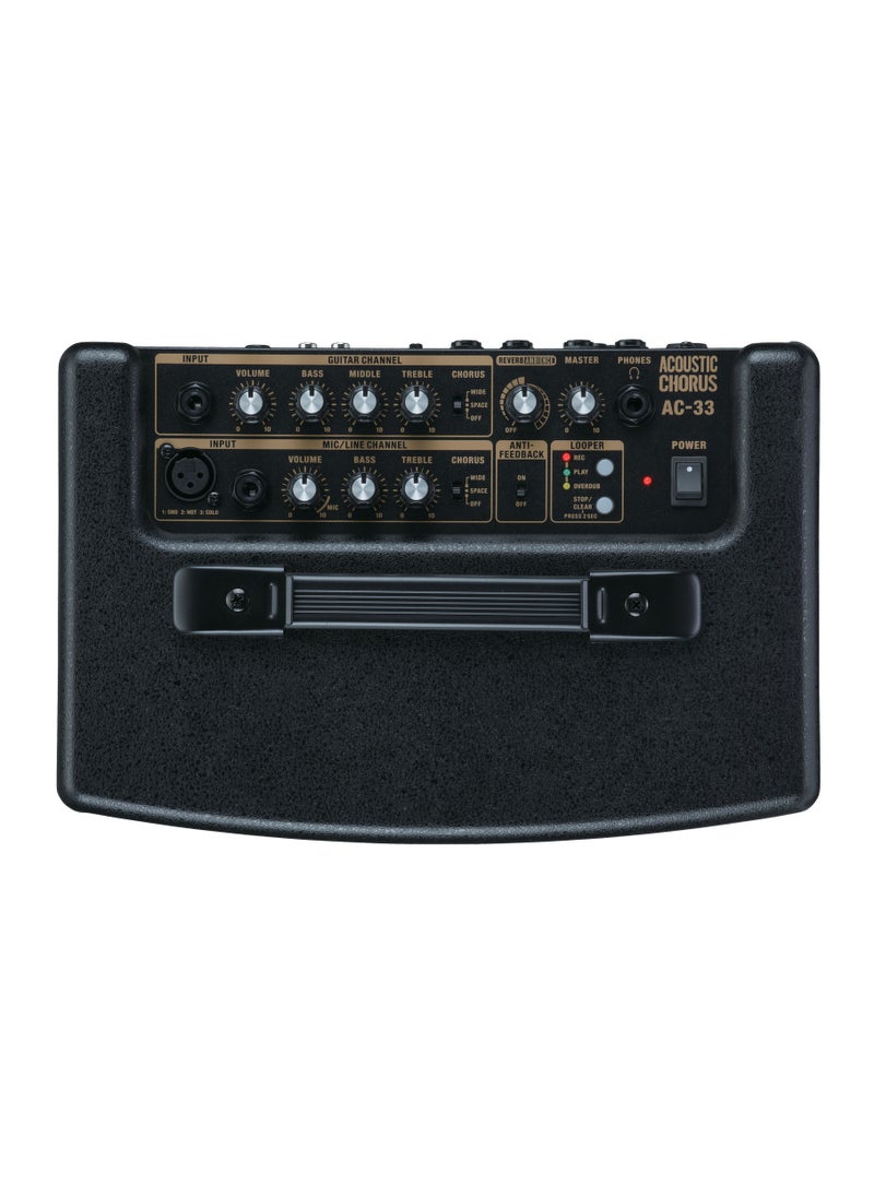 Roland Roland AC-33 Acoustic Chorus Guitar Amplifier  - Image 5