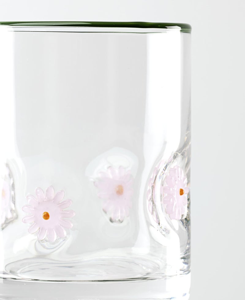 Oneida Glassware, 24 Seven First Bloom Flower, Set of 2, 12-Ounce Capacity, Made of Glass, Dishwasher Safe Tumbler, Drinking Glasses Set, Home and Kitchen, Clear Glasses, Glass Cups (Clear, 2 Pieces) - Image 3