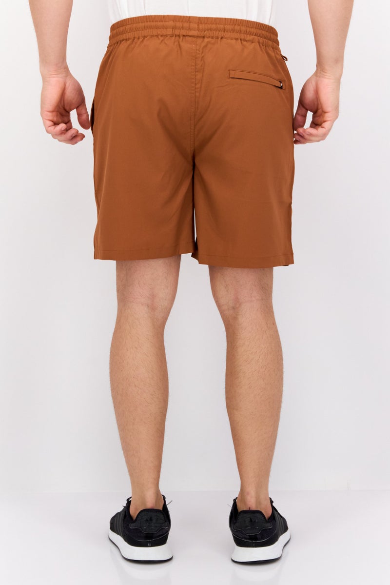 Hurley Men Sportswear Fit 7 Length Training Shorts, Bright Brown - Image 2