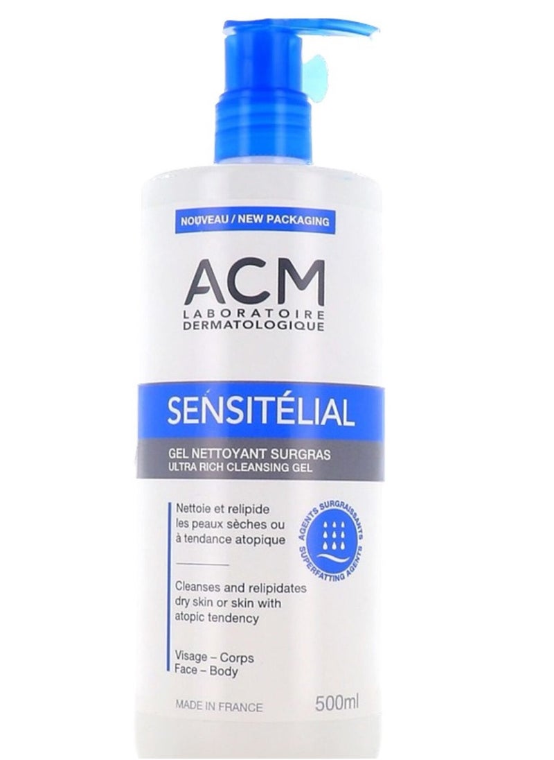 ACM Sensitelial Ultra Rich Cleansing Gel 500ml 