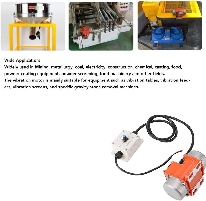30 واط محرك كهربائي اهتزازي بدون فرش IP65 عالي السرعة من سبائك الألومنيوم مع وحدة تحكم السرعة لطاولة هزاز الخرسانة والتعدين - Image 5