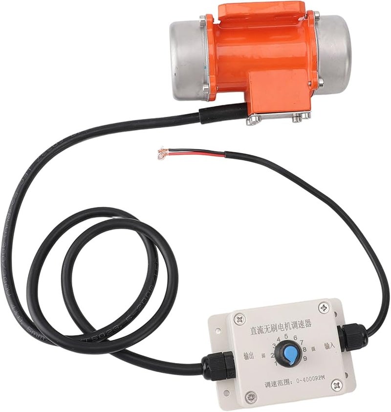 30 واط محرك كهربائي اهتزازي بدون فرش IP65 عالي السرعة من سبائك الألومنيوم مع وحدة تحكم السرعة لطاولة هزاز الخرسانة والتعدين - Image 3