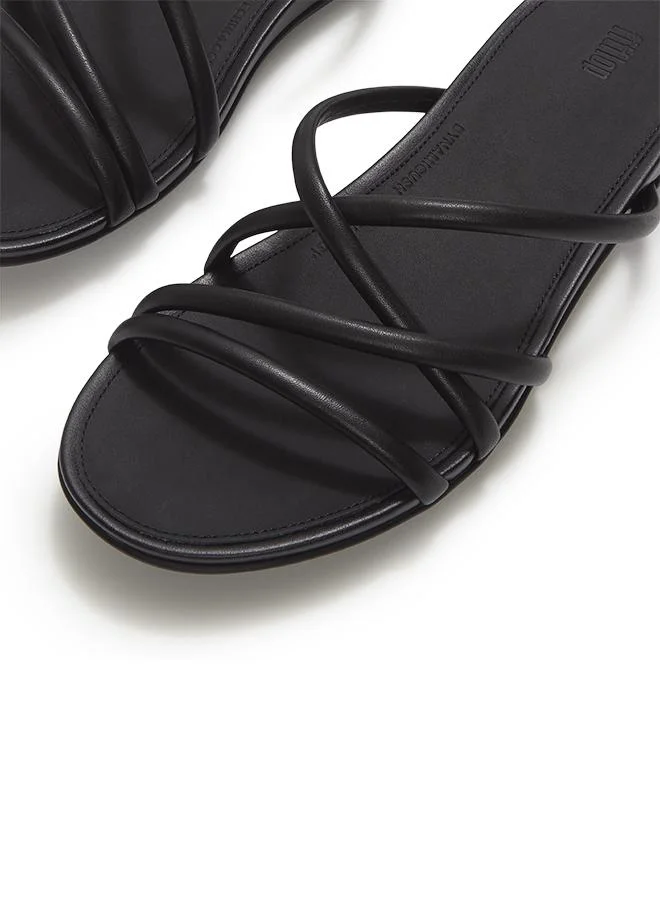 Fitflop GRACIE PRETTY STRAPPY SLIDE - LEATHER
