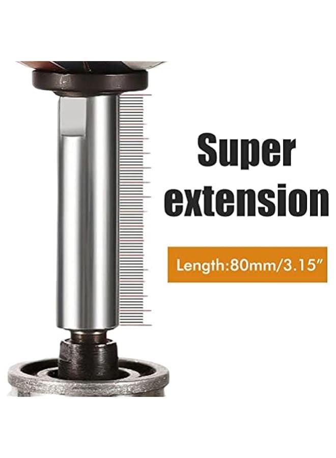 Angle Grinder Extension Connecting Rod, Stainless Steel Angle Grinder Extension Shaft Multipurpose Thread Rotary Polisher Extension Shaft with Flange Lock Nut (B) - Image 5