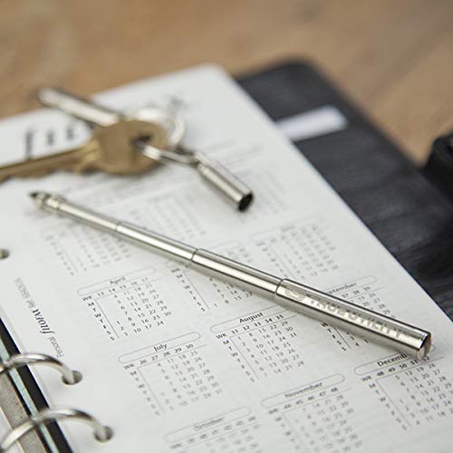 TRUE TelePen Stainless Steel Telescoping Utility Keychain Ballpoint Pen: Smallest Pocket Penwith Ink Refills, Coolest Accessories, Dad Gadget - Image 5