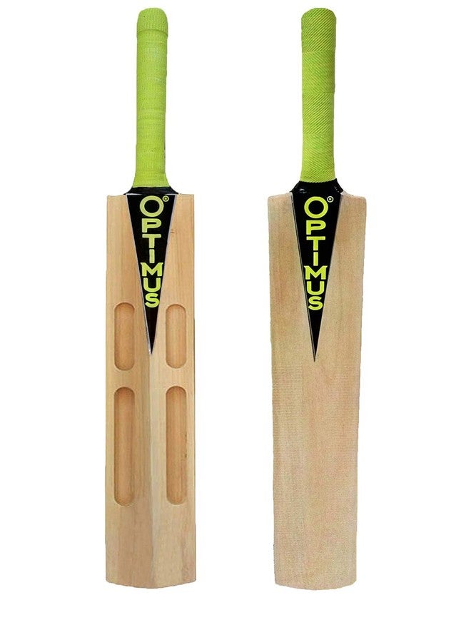 أوبتيموس مضرب كريكيت أوبتيموس® سكوب من خشب الصفصاف الكشميري (حجم كامل مع غطاء تترون للعب بكرات التنس/المطاط الناعمة والصلبة) - لا يُستخدم مع كرات الجلد - Image 1