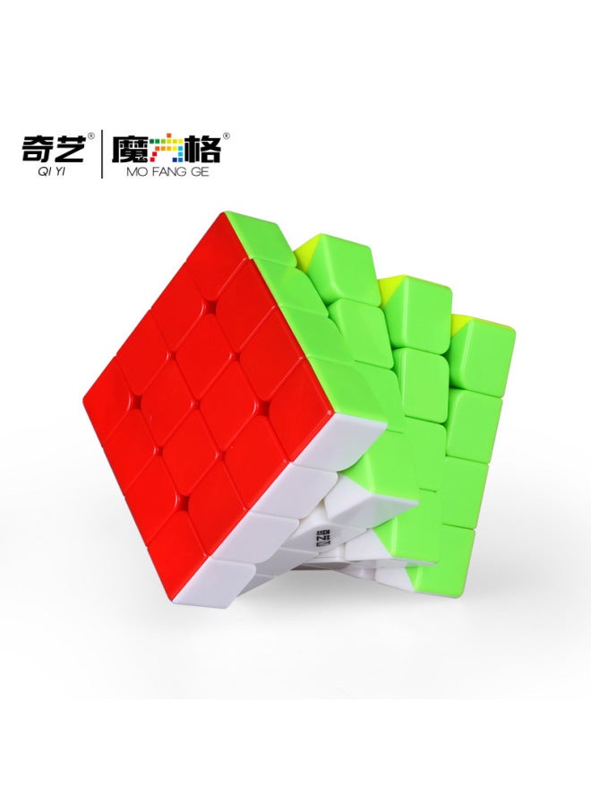 Qiyi Magnetic Rubik's Cube Third Order 2345 Order Pyramid Competition Racing Rubik's Cube Children's Intelligence Toys Wholesale-Color:Qiyi Magnetic Pyramid Rubik's Cube [Black Bottom]]